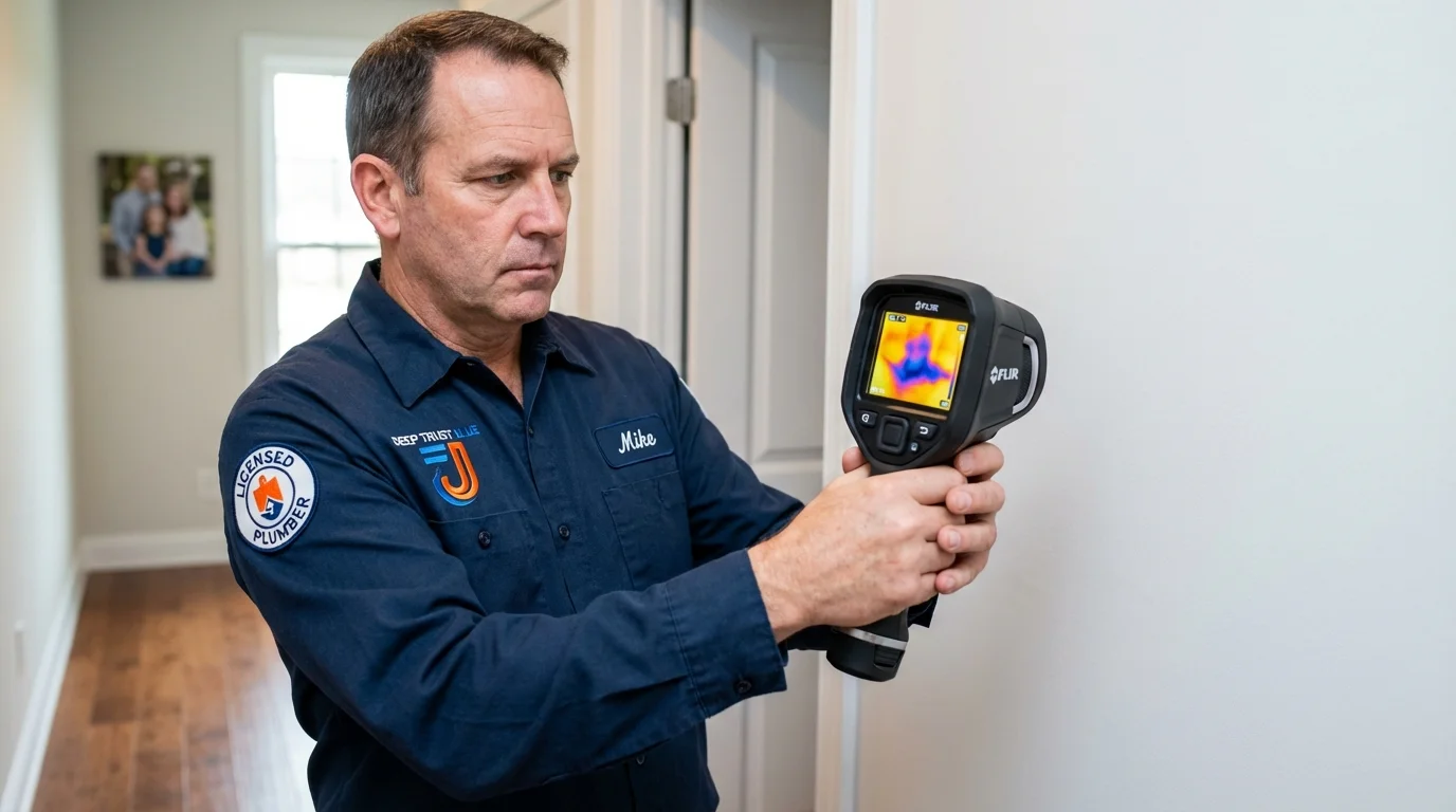 Thermal imaging leak detection by Johns Plumbing LLC in Ridgely